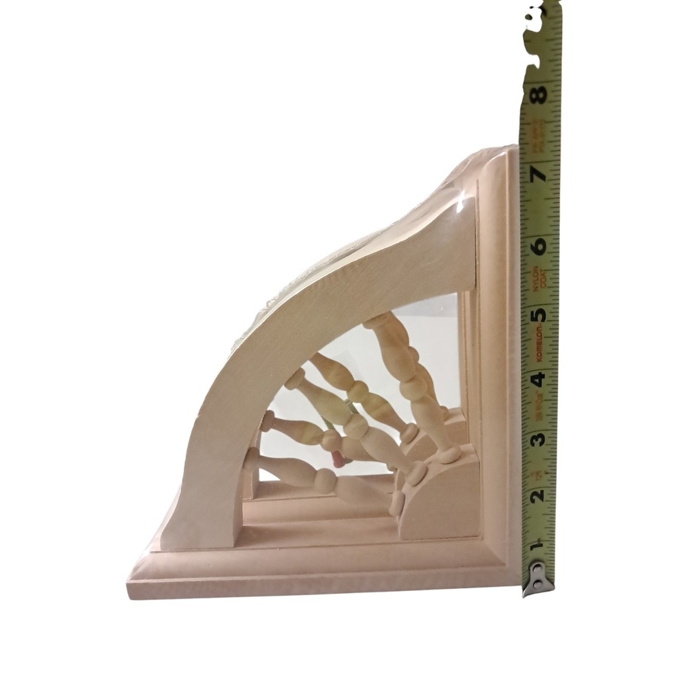 7" x 7" Spindle Bracket (Pair), CB737, Smart Wood Certified Forestry - Picture 4 of 9